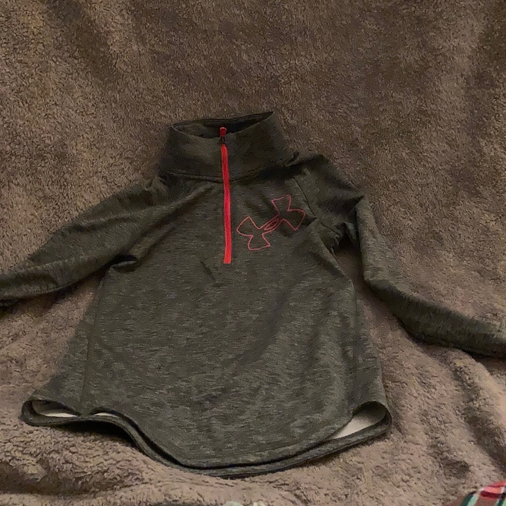 Under Armor quarter zip up pullover girls medium